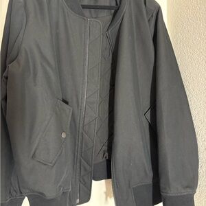 Universal Standard Black Bomber Jacket